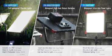 Swit PL-E90P Akku Kit ( 2x PB-R290S+), Waterproof 3rd Generation 90W LED Panel Light, ultra slim, V-Mount